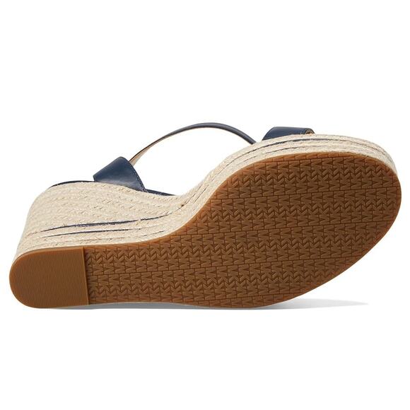 NWT MICHAEL Kors Women's Leighton Wedge Shoes,Navy-Size 10 - Picture 6 of 6